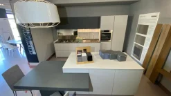 Discount Cucina grigia design con penisola Obliqua a soli 10902 Euro Cucine Con Penisola|Cucine Design