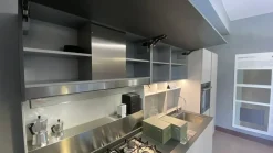 Discount Cucina grigia design con penisola Obliqua a soli 10902 Euro Cucine Con Penisola|Cucine Design