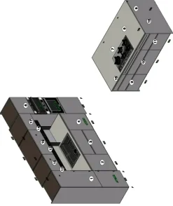 Cucina grigia design con isola Metropolis in offerta Cucine Ad Isola|Cucine Design