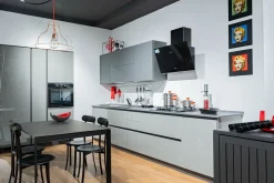 Scavolini Cucina grigia design lineare Liberamente- Cucine Lineari|Cucine Design