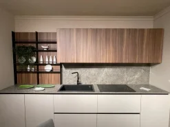 Clearance Cucina grigia design lineare Cucina pet grigio noce cordesco a soli 10800 Euro Cucine Lineari|Cucine Design