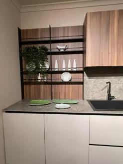 Clearance Cucina grigia design lineare Cucina pet grigio noce cordesco a soli 10800 Euro Cucine Lineari|Cucine Design