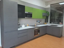 Best Cucina grigia moderna ad angolo Zenit Cucine Ad Angolo|Cucine Moderne