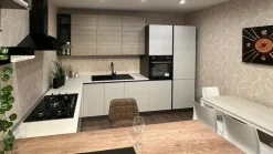 New Cucina grigia moderna con penisola Delizia a soli 7650 Euro Cucine Con Penisola|Cucine Moderne