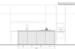 Cucina grigia moderna con isola Corner a soli 38950 Euro^Zampieri Cucine Online