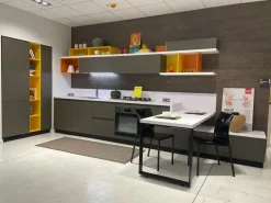 New Cucina grigia moderna con penisola Foodshelf inside Cucine Moderne|Cucine Con Penisola