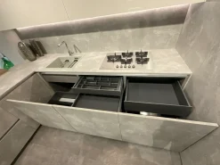 Sale Cucina grigia moderna con penisola 2?1 a soli 12000 Euro Cucine Con Penisola|Cucine Moderne