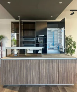 Cucina grigia moderna con isola Sign in Offerta Outlet^Ernestomeda Clearance