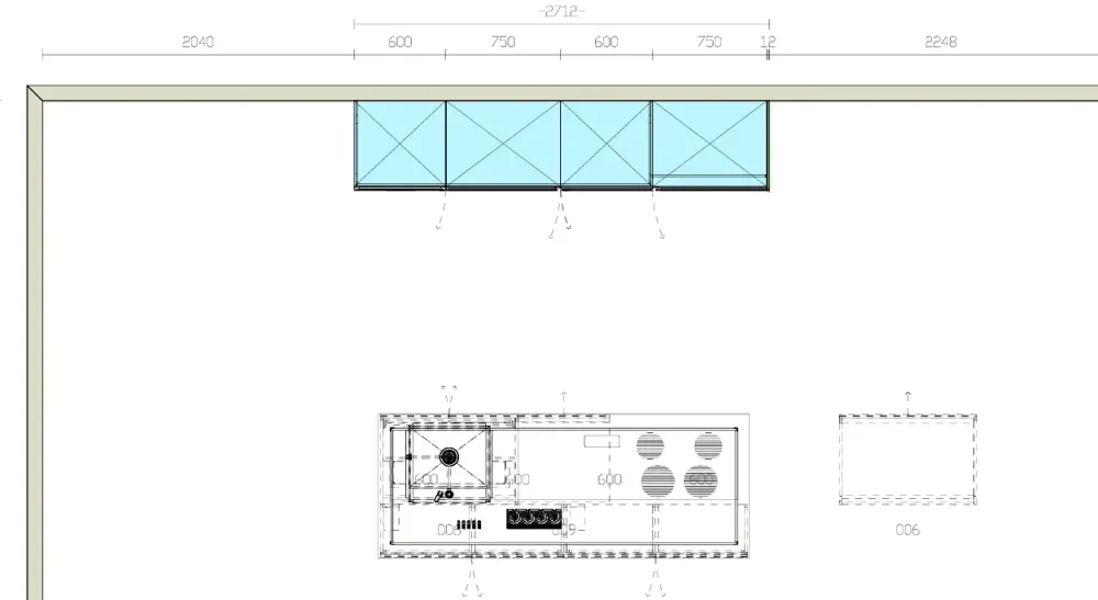 Cucina grigia moderna con isola Sign in Offerta Outlet^Ernestomeda Clearance