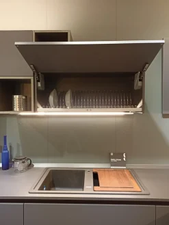 Hot Cucina grigia moderna con penisola Evolution Cucine Con Penisola|Cucine Moderne