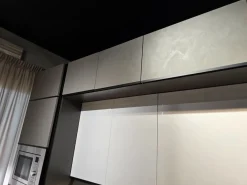 Outlet Cucina grigia moderna lineare Zoe in Offerta Outlet Cucine Lineari|Cucine Moderne