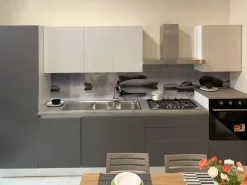 Cucina grigia moderna lineare Lungomare a soli 4050 Euro^Colombini Casa Sale