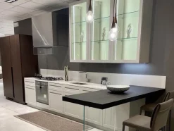 Online Cucina grigia moderna lineare Carattere Cucine Lineari|Cucine Moderne