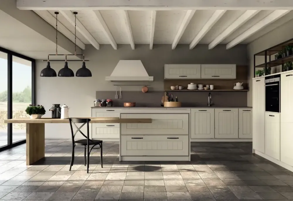 Cucina grigio country lineare Castellana mir scontata^Md work New