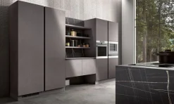 Essebi Cucina grigio design ad isola Nuova stella- Cucine Ad Isola|Cucine Design