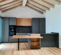 Online Cucina grigio design con penisola Ingrosso cucine moderne icm46 in Offerta Outlet Cucine Con Penisola|Cucine Design