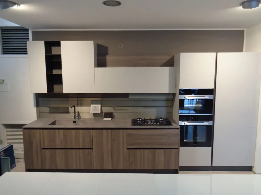 Cucina grigio design lineare Cloe^Arredo3 Clearance