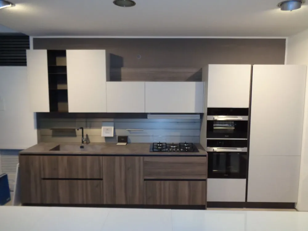 Cucina grigio design lineare Cloe^Arredo3 Clearance