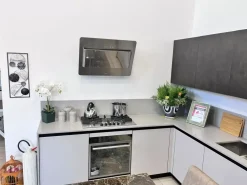 Cucina grigio moderna ad angolo Angolare^Artigianale Clearance