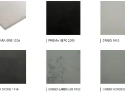 Arredo3 Cucina grigio moderna ad angolo Round in Offerta Outlet- Cucine Ad Angolo|Cucine Moderne