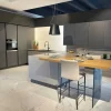 Arredo3 Cucina grigio moderna con penisola Time/kalì- Cucine Con Penisola|Cucine Moderne