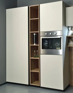 Cucina grigio moderna con penisola Time  Frighetto^Collezione esclusiva