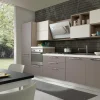 Cucina grigio moderna lineare Cucina mod.futura con ante in fenix colore grigio londra scontata del 30%^S75 Sale