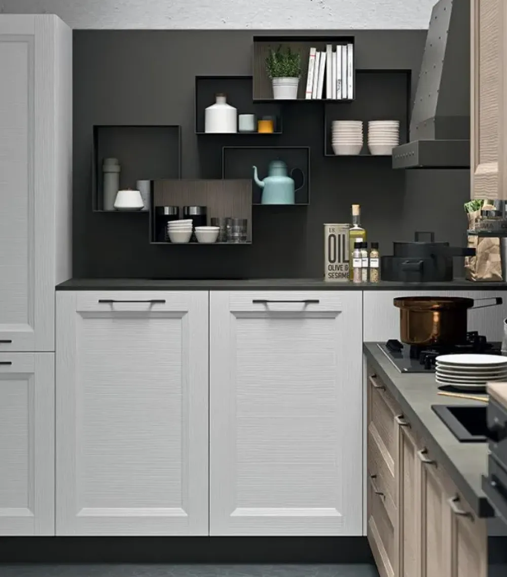 Cucine Store Cucina in legno a PREZZI OUTLET- Cucine Ad Angolo