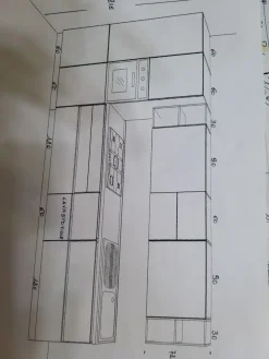 Gicinque Cucina in legno a PREZZI OUTLET- Cucine Lineari|Cucine Moderne