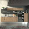 Cucina industriale lineare Modello planet wood a prezzo scontato^Mobilificio Bellutti Online