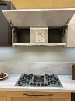 Cucina industriale rovere chiaro lineare Asia in Offerta Outlet^Arredo3 Discount