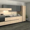 Stosa Cucina Infinity moderna rovere chiaro lineare scontata 25%- Cucine Lineari|Cucine Moderne