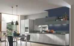 Stosa Cucina Infinity moderna rovere chiaro lineare scontata 25%- Cucine Lineari|Cucine Moderne
