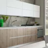 Best Cucina Ingrid versione rovere fiammato brown moderna rovere chiaro lineare scontata 30% Cucine Lineari|Cucine Moderne