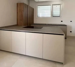 Cucina Ingrosso cucine moderne icm66 moderna tortora con penisola^Primopiano Cucine Outlet