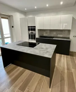 Online Cucina Ingrosso cucine moderne icm49 moderna grigio ad isola Cucine Ad Isola|Cucine Moderne