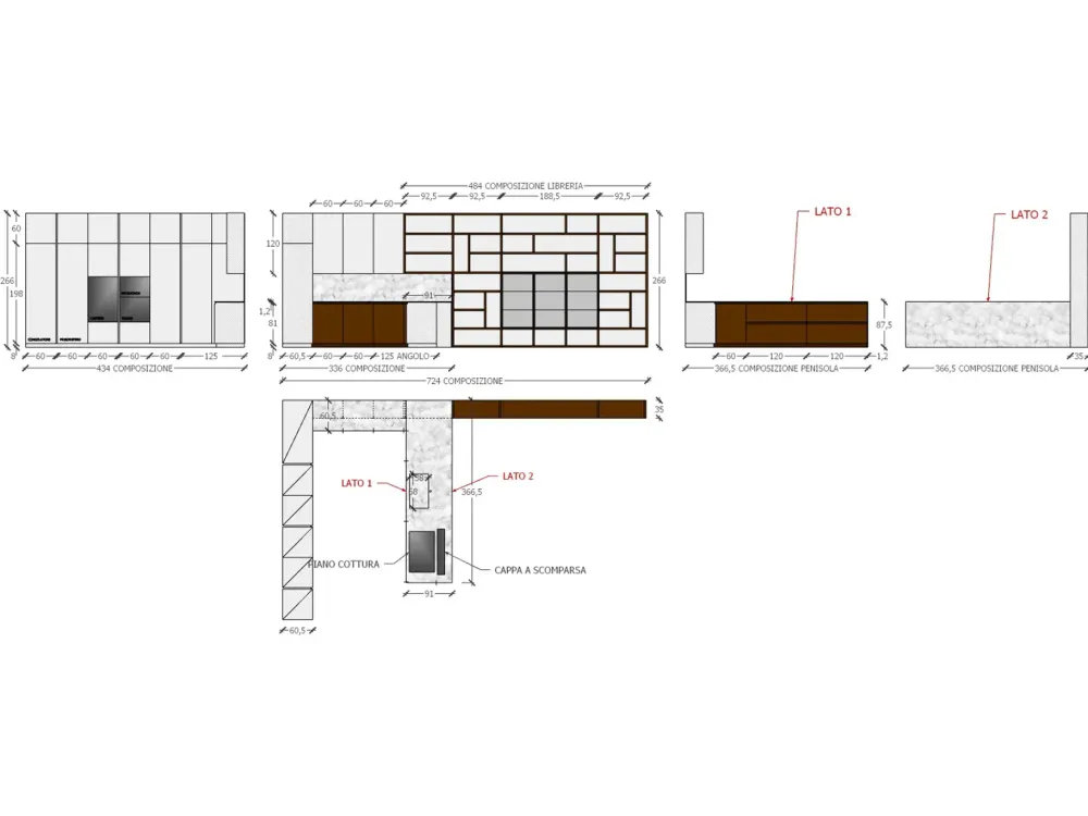 Diotti.com Cucina Klab 01 outlet con penisola con uno sconto imperdibile- Cucine Con Penisola|Cucine Moderne