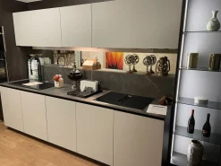 Antares Cucina Lam moderna grigia lineare scontata 30%- Cucine Lineari|Cucine Moderne