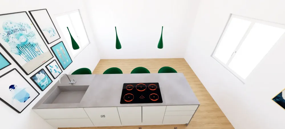 Discount Cucina Line moderna bianca con isola scontata 54% Cucine Ad Isola|Cucine Moderne