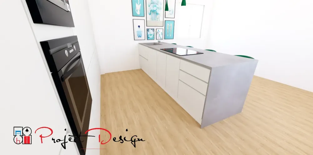 Discount Cucina Line moderna bianca con isola scontata 54% Cucine Ad Isola|Cucine Moderne