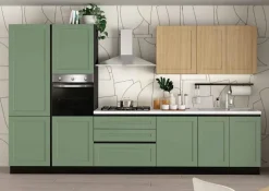 CUCINA lineare Cucina con elettrodomestici  SCONTATA 45%^Artigianale Sale