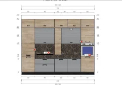 Clearance Cucina lineare Capri quercia e grigio cenere group con uno sconto vantaggioso Cucine Lineari|Cucine Moderne