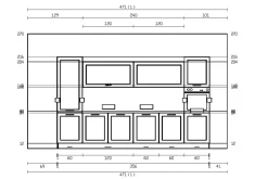 Cucina lineare classica bianca Giglio^Imab Discount