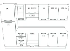 Artigianale Cucina lineare Greta mod 7 con uno sconto vantaggioso- Cucine Lineari|Cucine Moderne