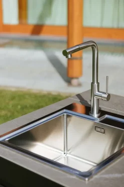 Cucina lineare in acciaio modello Cucina da esterno agher  ad un prezzo riservato^Fogher Online