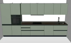 Veneta Cucine Cucina lineare in laccata modello Start time 11 ad un prezzo riservato- Cucine Lineari|Cucine Design