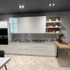 Clearance Cucina lineare in laccata opaco bianca Carattere a prezzo scontato Cucine Lineari|Cucine Moderne
