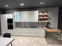 Clearance Cucina lineare in laccata opaco bianca Carattere a prezzo scontato Cucine Lineari|Cucine Moderne