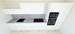 Astra Cucina lineare in laccato opaco bianca Line  a prezzo ribassato- Cucine Lineari|Cucine Moderne