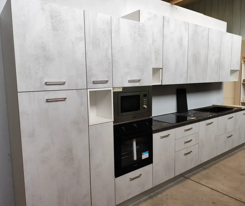 Cucina lineare in laminato materico a prezzo ribassato 52%^Ar-Due Outlet